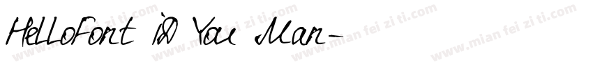 HelloFont ID You Man字体转换